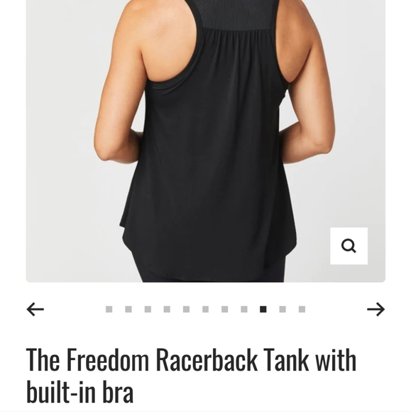 EUC SHEBIRD builtin bra raceback top - Picture 7 of 7